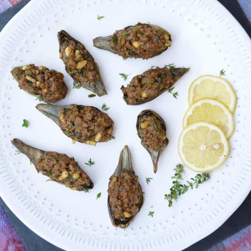 Stuffed Baby Artichokes