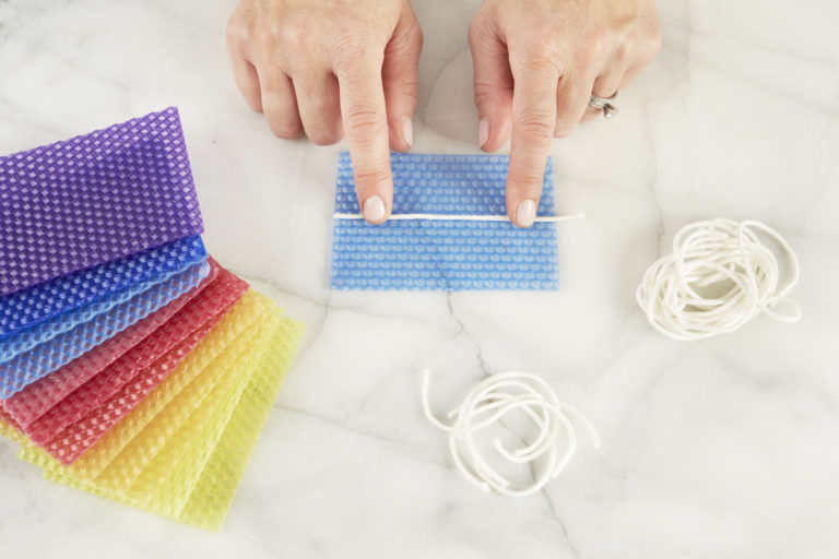 Homemade Beeswax Candles Breaking Matzo
