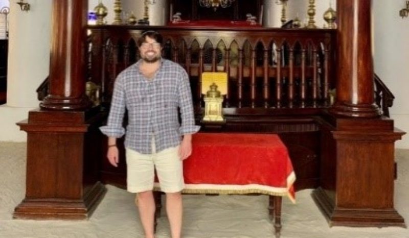 Andy at Curacao Synagogue
