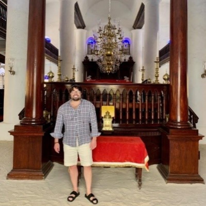 Andy at Curacao Synagogue