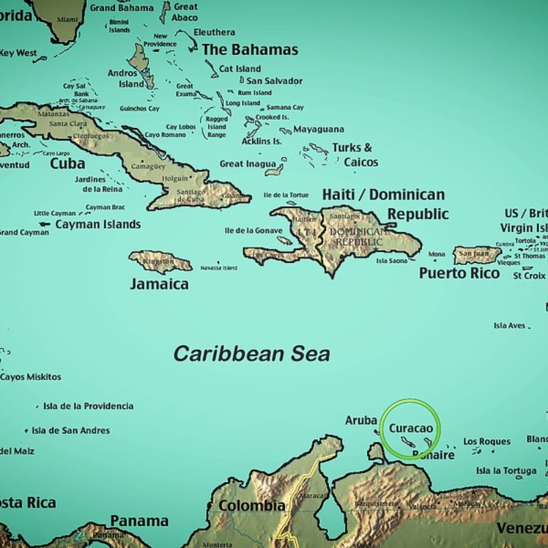 Curacao map