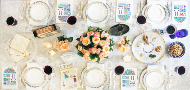 Formal Passover Table