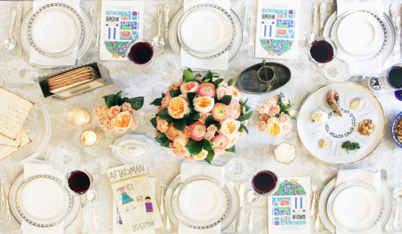 Formal Passover Table