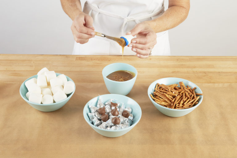 Sweet Marshmallow Dreidels Breaking Matzo