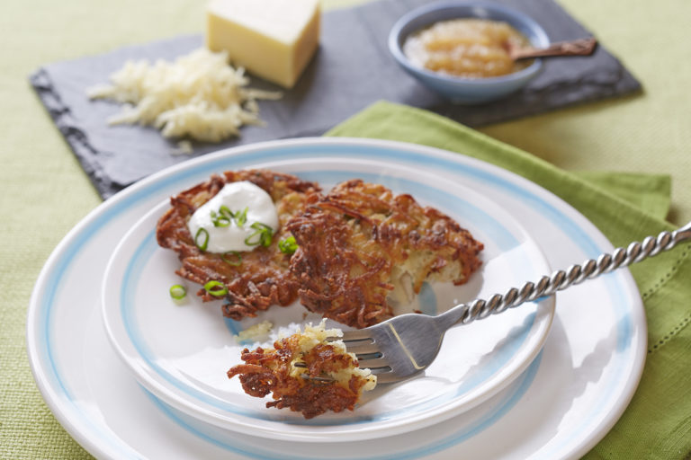 Potato Cheddar Latkes