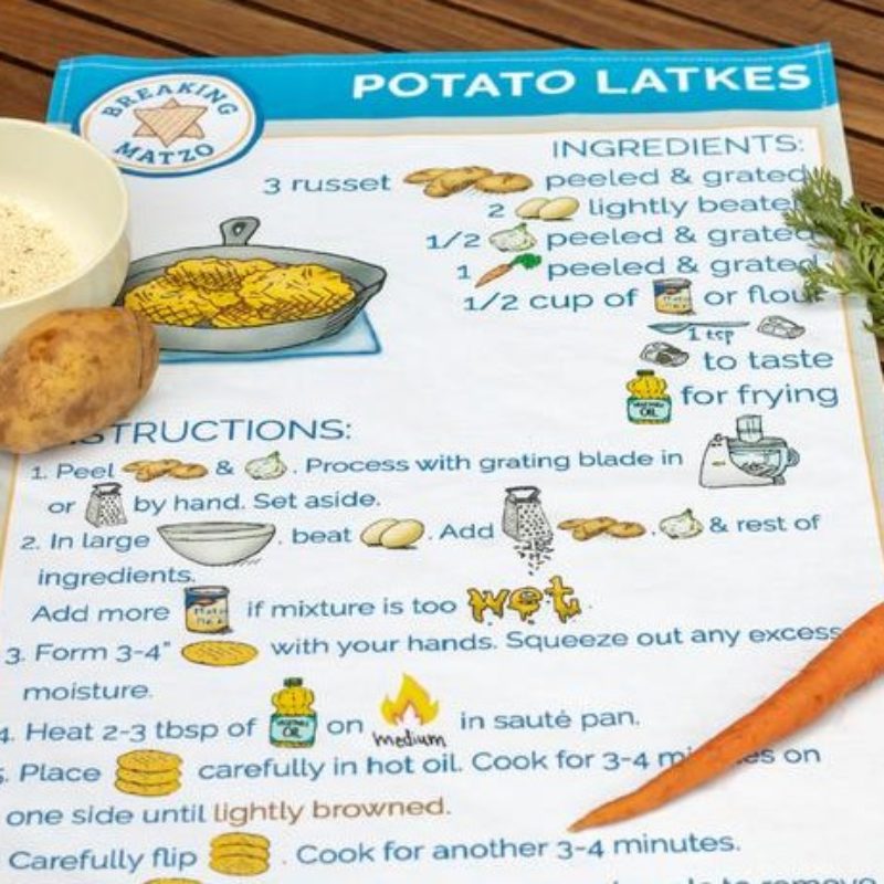 Potato Latke Recipe Towel