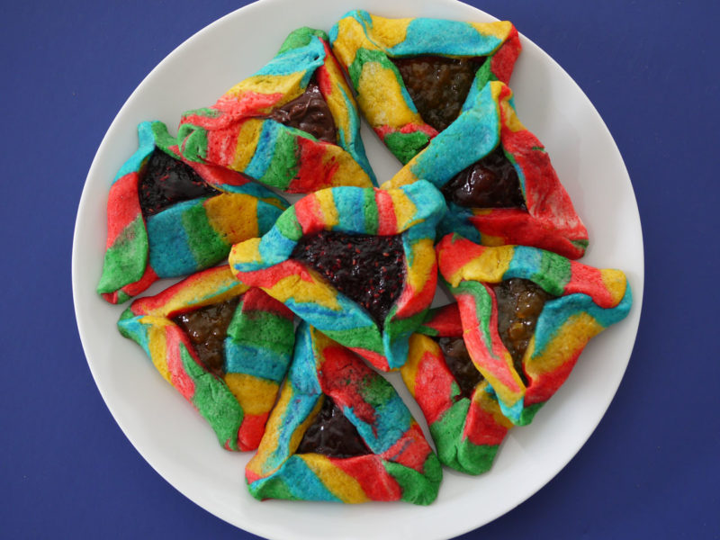 Unicorn Hamantaschen - Breaking Matzo